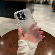 雅思戀 【真玻璃，實(shí)物更漂亮】磨砂透明適用iphone14新款14proMax手機殼蘋(píng)果13簡(jiǎn)約12 透白磨砂玻璃 【超薄手感，防汗防指紋】 iPhone 13 Pro