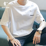 喬丹 短袖t恤男夏季新款棉質(zhì)透氣速干休閑服舒適時(shí)尚健身衣運動(dòng)短袖男 喬丹白-小FIGHT(棉質(zhì)) L /175