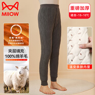 貓人兒童校服神器棉褲內(nèi)搭學(xué)生加絨加厚內(nèi)穿男女童冬季抗寒保暖褲子 灰色 180cm