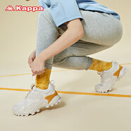 Kappa藝術(shù)家聯(lián)名情侶男女復(fù)古跑鞋老爹鞋-K0AW5MM09D 月灰色/田黃石-133A 35