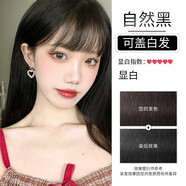 愷嵐朵染發(fā)膏染發(fā)劑一洗黑天然植物正品自然黑不沾頭皮純男女士專用100% 自然黑 200ml 1瓶 （自己在家染發(fā)）