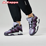 Kappa籃球鞋情侶男女高幫運動(dòng)鞋-K0AZ5CC72D 黃昏紫/黑色-485 35