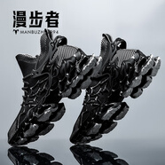 漫步者典藏版【官方名品 品牌直郵】夏季透氣飛織網(wǎng)布刀鋒情侶跑步男鞋 MBZ定制丨黑武士丨男女同款 43