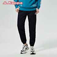 Kappa運動褲新款男針織長褲休閑褲小腳褲-K0A72AK90D 黑色-990 L