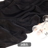 暮云紗布料 暮云紗歐根紗布料薄紗漢服女裝連衣裙婚紗禮服滌綸的 黑色(半米價)