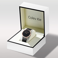 Colevkie七夕情人節(jié)禮物送女友老婆閨蜜生日禮物女生實用走心高級輕奢小眾 男款玫殼黑面黑網(wǎng)帶（禮盒）