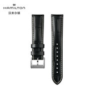 漢米爾頓（Hamilton）漢米爾頓腕表原裝表帶 黑色牛皮表帶白縫線20mm