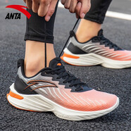 安踏（ANTA）男鞋跑步鞋2025冬季跑鞋網(wǎng)面透氣旗艦競速緩震運動(dòng)鞋休閑鞋 象牙白/巖漿橙/黑-5520 39
