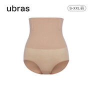 ubras高腰收腹涼感提臀褲塑身褲修飾比例女產(chǎn)后塑身束腰免穿內褲女 三角褲-摩卡色 M 適合100-115斤
