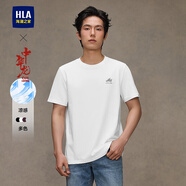 HLA海瀾之家短袖T恤男女25新圓領(lǐng)中華龍涼感短袖男夏季HNTBW2J174A 本白R1 M 170/88A 推薦125~136斤
