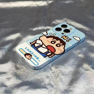 迅炫加載小新適用于蘋果15PROMAX手機殼iPhone14/13可愛卡通12感11XSMAX/XR軟mini8/7/Ultra/SE2/3PLUS 全包高清-V881加載小新 iPhone 13 P