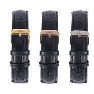 寶齊萊表帶 原裝真皮馬利龍Adamavi愛(ài)德瑪爾柏拉維男女蝴蝶扣表帶 黑色+留言針扣顏色 21mm