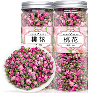 福茗源 花草茶 桃花茶 桃花瓣花苞特選桃花干手工挑選無(wú)硫熏花茶罐裝50g