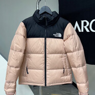 動感北面美版1996羽絨服高端90絨700蓬面包服北防水男女情侶保暖外套 粉紅色 XS