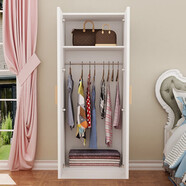 方圓同創(chuàng  ) 衣櫥可定制衣柜現代簡(jiǎn)約單門(mén)組合迷你衣柜窄小型儲物陽(yáng)臺租房經(jīng)濟型居家立柜 一層一掛對開(kāi)門(mén) 高180*深40*寬60公分