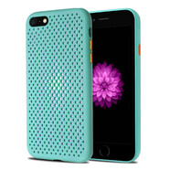 果不凡 適用蘋果6s/6plus手機殼散熱防摔軟殼iPhone6splus硅膠防摔保護套透氣防指紋款 【淡青色】-透氣散熱-磨砂防指紋 蘋果6/6s-4.7英寸
