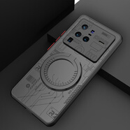 五脈vivox80手機(jī)殼x80磁吸新款vivox80pro全包防摔vivo x80pro手機(jī)套vovox80簡約男vivix80保護(hù)殼vox80 X80Pro*R2膚感殼黑*引磁環(huán)*新指環(huán)