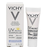 VICHY防曬霜薇姿絲緞柔潤(rùn)每日防曬霜SPF50+防曬隔離控油40g絲緞防曬 3ml小樣10支（約等于一個(gè)正裝）