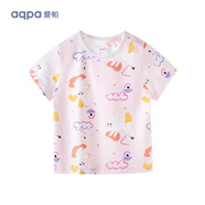 aqpa【135g新疆棉】兒童短袖T恤純棉上衣春夏寶寶衣服內(nèi)搭打底萌 萌兔奇緣 73