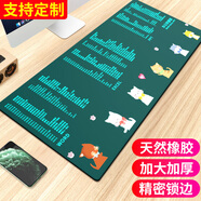 索能（SUONENG） 超大鼠標(biāo)墊辦公快捷鍵大全PS加厚大號(hào)軟件excel桌面鍵盤電競(jìng)游戲電腦桌墊 WORD/EXCEL/PPT快捷鍵-可愛(ài)小貓 尺寸300x800mm厚度3mm