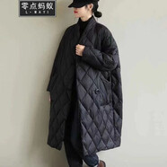 零點(diǎn)螞蟻大碼女裝冬裝胖mm時(shí)尚韓版寬松保暖棉衣外套女中長(cháng)款胖妹妹加肥加大碼棉服棉襖 黑色 XL【150-170斤】