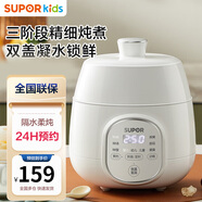 蘇泊爾（SUPOR）嬰幼兒童輔食鍋電飯煲寶寶料理機隔水燉盅家用bb煲煮粥熬粥煲湯鍋 bb煲0.9L -BB02
