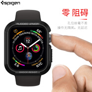 SPIGEN 蘋(píng)果手表殼保護套配件盔甲保護殼適用Apple Watch9 8754代智能手表保護殼 9/8/7/6/5SE【(45/44mm黑色】