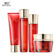 婉絲（SOFTSILK）蘊(yùn)能悅顏系列護(hù)膚品套裝 蝦青素抗皺 深層補(bǔ)水保濕水嫩 洗+水+乳+面霜