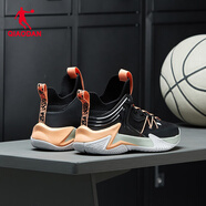 喬丹QIAODAN籃球鞋男耐磨減震專(zhuān)業(yè)戰靴籃球運動(dòng)鞋男 黑色/哈密瓜色【破影】 41