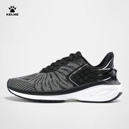 KELME/卡爾美 休閑運動(dòng)跑鞋男鞋春秋新款緩震專(zhuān)業(yè)訓練健身低幫跑步鞋女 黑/白 44