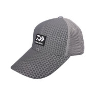 达亿瓦（DAIWA）黑色镭射钓鱼帽 DCN-9209C 半网眼帽时尚透气遮阳帽 灰色 均码