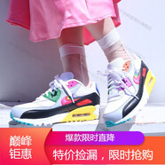 耐克（NIKE）男女鞋AIR MAX 90運動(dòng)休閑鞋運動(dòng)慢跑鞋 537384-111海外直郵 CJ5482-100 彩虹 40.5