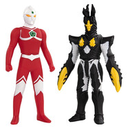 萬代（BANDAI） 奧特曼怪獸套裝 超決戰(zhàn)軟膠系列 兒童玩具 喬尼亞斯奧特曼VS超級芝頓 69052