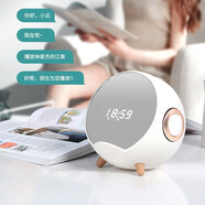 品怡星球藍(lán)牙音箱手機(jī)支架無(wú)線充AI智能音響插內(nèi)存卡U盤電腦時(shí)鐘鬧鐘 白色-Q8星球藍(lán)牙智能音響