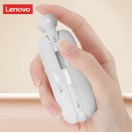 联想（Lenovo）【万人口碑推荐】蓝牙耳机真无线 半入耳式智能降噪游戏运动音乐耳机 通用华为苹果手机 TW60白色