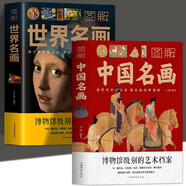 【官方正版】彩圖2冊 圖解世界名畫+圖解中國名畫  梵高蒙娜麗莎的微笑 世界繪畫史畫集珍藏版媲美溫迪嬤嬤講述1000幅中西方世界名畫賞析畫冊繪畫書