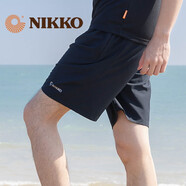 日高（NIKKO）戶外運(yùn)動(dòng)速干褲男五分褲 夏季運(yùn)動(dòng)褲薄款籃球褲寬松 【口袋拉鏈款】黑色20 L