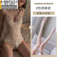 莫代爾情器內衣情緒qqny性感蕾絲鏤空誘惑開(kāi)檔睡衣女純欲連體衣開(kāi)襠女裝