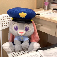 梨薩鴨瘋狂動物城玩偶朱迪可愛生日禮物瘋狂動物尼克朱迪公仔毛絨狐貍 朱迪警官兔子【30厘米】 默認