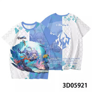 氧家崩星穹鐵道砂金黃泉刃花火流螢阮梅角色cos痛衣服游戲周邊T恤 18白露 S