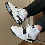 耐克（Nike）籃球鞋男鞋2025夏季新款A(yù)IR FLIGHT 89 AJ4兄弟款復(fù)古氣墊休閑運(yùn) CD7069-110黑白熊貓/AJ312 44