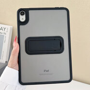 酷思麥2025款蘋果air7/6/5保護(hù)套ipad10代后殼pro11英寸A2602平板殼ipad7適用mini6/7支架ipad9磨砂硬殼 【一體支架黑色】+鋼化膜 iPad mini6/7(8.3