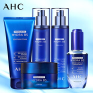 AHCB5水乳套裝女士 專(zhuān)研玻尿酸護(hù)膚品套裝水盈柔 潔面+水+乳+霜+精華