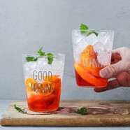 華派（TQVAI）玻璃牛奶杯兒童牛奶喝奶杯沖奶杯早餐杯沖奶粉專(zhuān)用刻度杯寶寶 400ml黑色早安杯