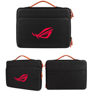 賀楊喻rog電腦包rog幻X/幻13/幻14/幻15筆記本電腦包手提156英寸保護套 紅標【神秘黑色】氣囊防震升級版 15.6英寸