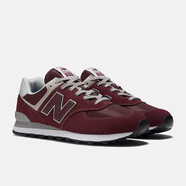 NEW BALANCE新百倫 574 Core舒適透氣經(jīng)典男士運(yùn)動(dòng)跑步鞋 酒紅/Burgundy 40.5
