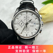 【二手95新】天梭(TISSOT)經(jīng)典系列庫圖計時(shí)T035.627自動(dòng)機械男士手表瑞士手表43mm 白盤(pán)-皮帶T035.627.16.031.00
