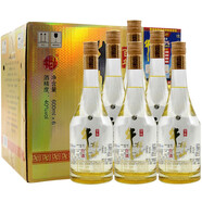 牛欄山（niulanshan）北京二鍋頭 流金歲月 光瓶白酒 40度清香型白酒600ml*6瓶 整箱