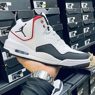 耐克（NIKE）運動(dòng)鞋男鞋2025秋季新款Jordan高幫時(shí)尚百搭舒適板鞋氣墊鞋休閑鞋 DZ2791-101黑白紅 40