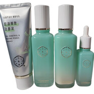 三生花控油細致調理水乳液洗緬奶精華液收縮毛孔補水緊致清 水+乳+精華
